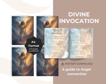 Printable Angel Guidebook | Divine invocation | Connecting with Angels | Journaling | Meditations.