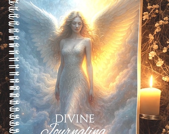 A5 Journal - Guided Reflection & Gratitude notebook - Spiritual writing journal - Divine Journaling