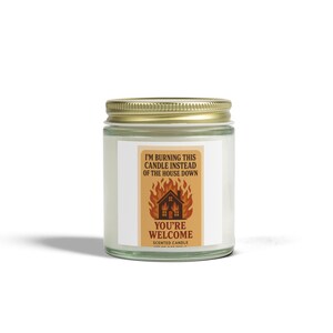 Humorvolle Duftkerze, You&#39;re Welcome Kerze, Geschenk für Freunde, Raumduft, Einzigartiges Housewarminggeschenk, Lustiges Zitat