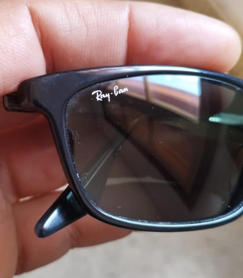 Vintage Rayban wayfater B&L W2954 lunette de soleil noire avec pochette image 14