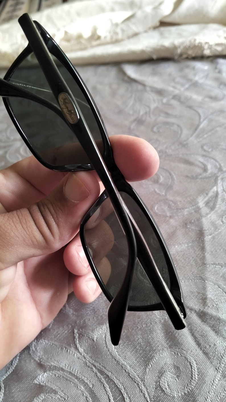 Vintage Rayban wayfater B&L W2954 lunette de soleil noire avec pochette image 15