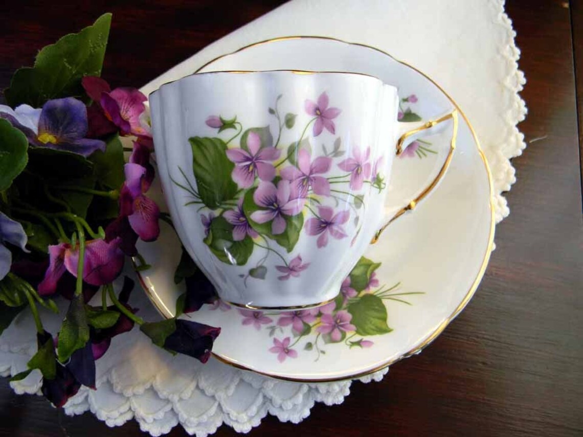 Royal Windsor Bone China Teacup Tea Cup and Saucer 2851 Etsy