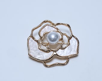 Personalized brooch，Decorative items，fashion accessories，With gold edges HY03