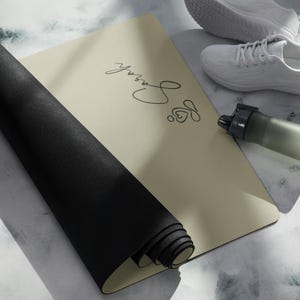 Custom Yoga mat, Soft Sage Yoga Mat, Custom Name Yoga Mat, Customized Yoga Mat, Yoga Gift, Meditation Gift