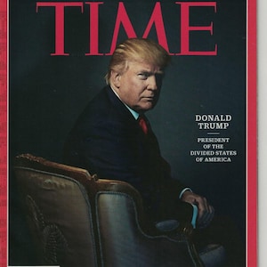 TRUMP Donald TIME magazine 2016 December 19 Person the year President US Election No Label gift collection USA