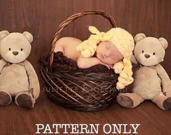 CROCHET PATTERN, crochet hat pattern, crochet baby hat pattern, goldilocks photo prop, baby girl hat, photo prop pattern, goldilocks pattern
