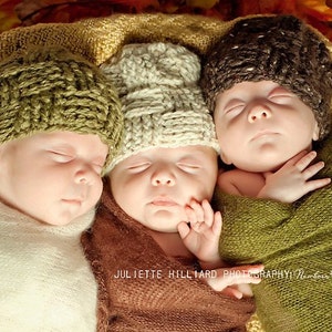 Crochet Woven Hat Pattern Hat crochet pattern Baby boy hat patterns photo prop patterns baby boy clothes patterns image 3