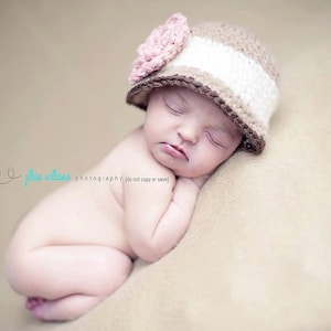 hat crochet pattern  - cloche hat pattern - baby girl patterns - crochet pattern - photo prop pattern - baby crochet pattern
