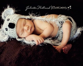 Koala hat, Koala costume, Koala photo props, baby boy hats, baby boy hat, baby girl hats, newborn photo prop