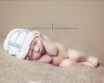 Personalized newborn hat, monogrammed hat, baby boy hats, baby boy beanie, boy photography prop, baby shower gift