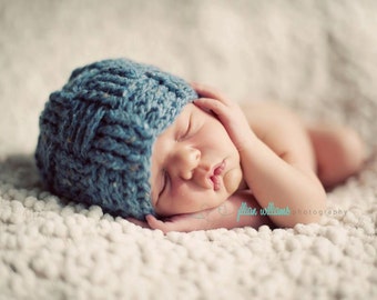 Crochet Woven Hat Pattern - Hat crochet pattern - Baby boy hat patterns - photo prop patterns - baby boy clothes patterns