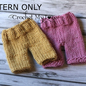Knitting pants pattern baby pants pattern photography prop pattern knitting patterns knit pattern image 1