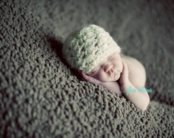 Crochet hat pattern- baby slant hat crochet pattern, instant download, photo prop patterns, crochet patterns