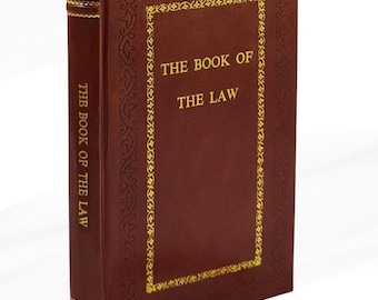 Le livre de la loi d'Aleister Crowley, édition reliée en cuir