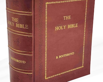 The Holy Bible by B. Boothroyd Leather Bound Edition