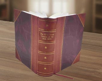 La versión King James de la Santa Biblia con apócrifos 1611 [Encuadernado en cuero]