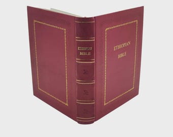 Etiopisk bibel på engelska komplett 88 böcker med saknade deuterokanoniska apokryfer Enok, jubileerna och de förlorade skrifterna [Läderinbunden]