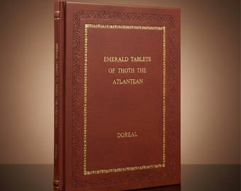 Emerald Tablets Of Thoth The Atlantean 1930 by Doreal Leather Bound Edition