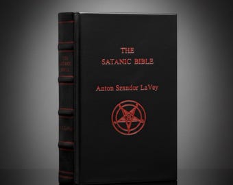 The Satanic Bible by Anton LaVey Leather Bound Edition