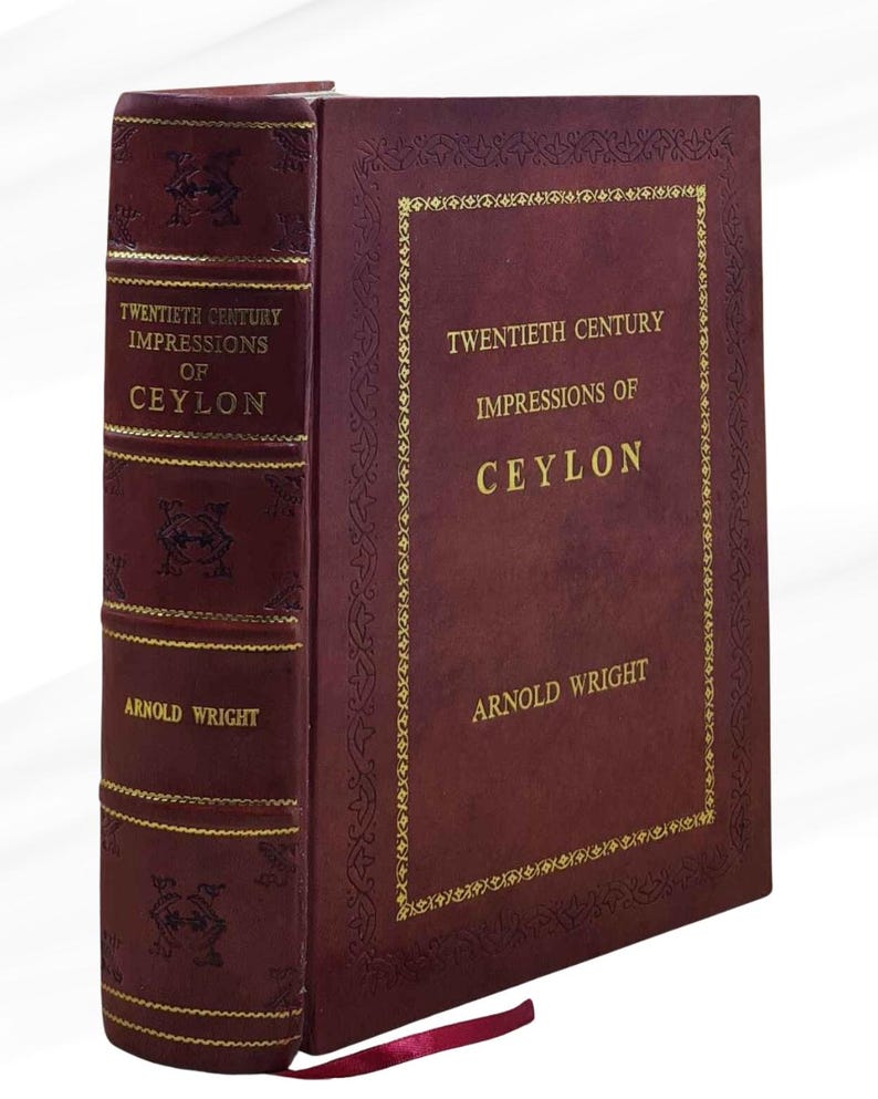 Twentieth Century Impressions of Ceylon by Arnold Wright Leather Bound Edition - Etsy