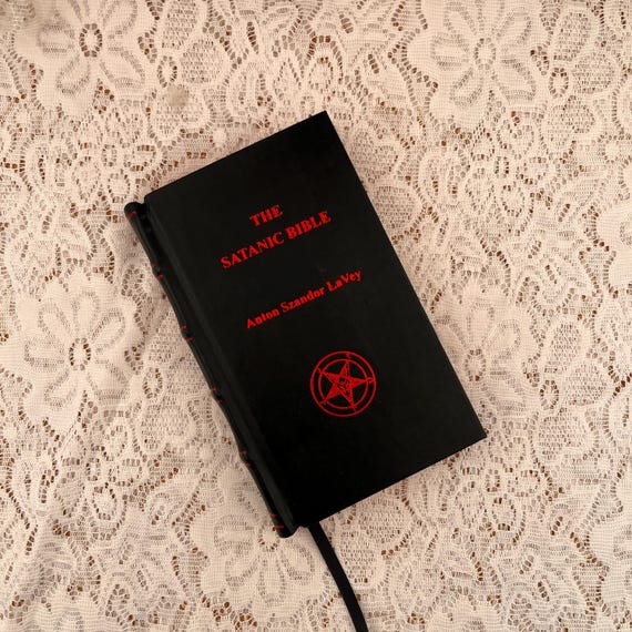 The Satanic Bible by Anton Lavey Leather Bound Edition - Etsy UK
