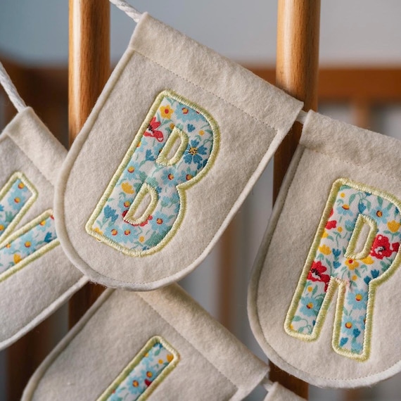 Personalised Name Bunting - Nursery Decor / Baby Gift