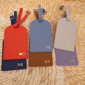 Leather Luggage Tag Personalized, Custom Engraved Monogram Luggage Tag, Custom Luggage Tag, , Handmade Travel Accessories,Gift for Travelers