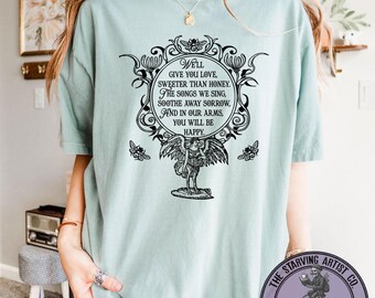 Odyssey-T-shirt: Homer, sirenes, citaat uit de Griekse mythologie