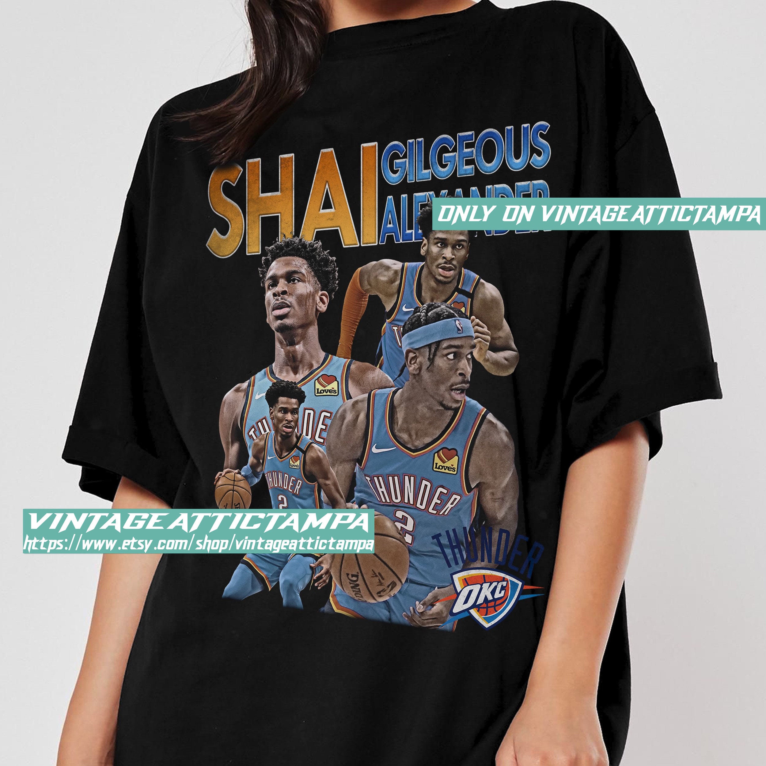 Shai Gilgeous Shirt NBA Vintage Graphic 