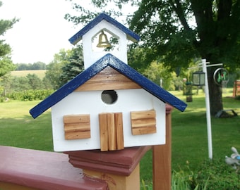 white  or blue SCHOOL HOUSE