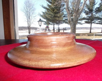 walnut wood 3'' candleholder
