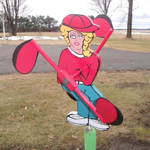 GOLFGIRL WHIRLIGIG