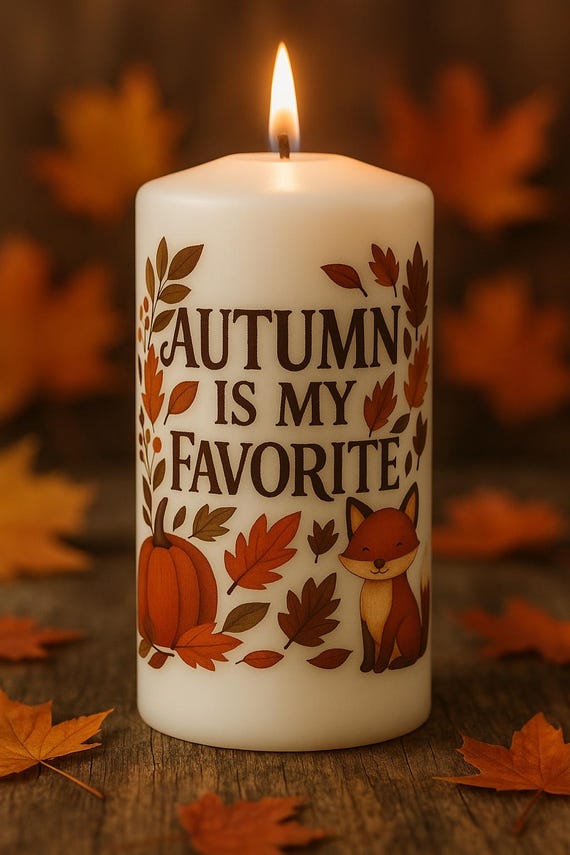 Herbstkerze