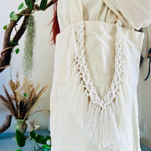 Macrame tote bag