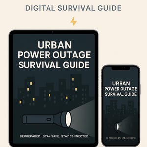 Urban Power Outage Survival Guide – Printable Emergency Preparedness Kit, Blackout Survival Checklist, Disaster Planning PDF