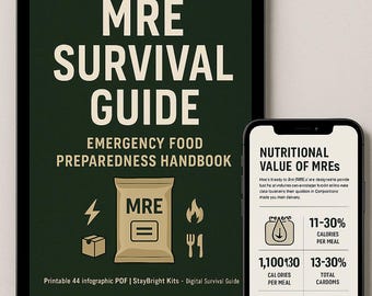 Complete MRE Survival Guide | Emergency Food Preparedness PDF | Military & Civilian Meals Ready-to-Eat Handbook