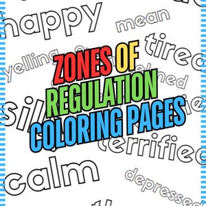 Zones of Regulation Coloring Pages