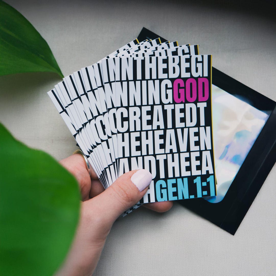God Rays Sticker 10 Christian Stickers – GOD CREATED | Bible Verse Stickers for ...