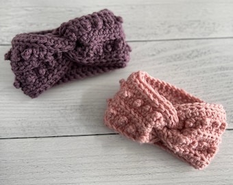 Crochet Headbands, Newborn to Adult