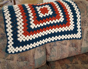Crochet Baby Blanket, Soft Yarn Afghan - Made To Order