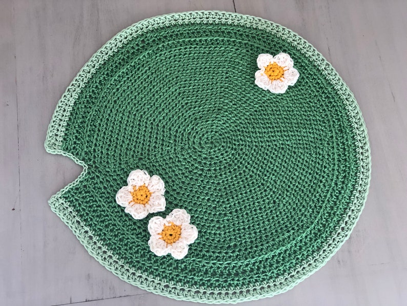 Handmade Lily Pad Newborn Crochet Blanket With Flowers Etsy