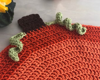 Handmade Pumpkin Newborn Crochet Blanket