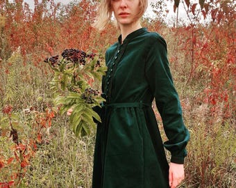 slim fit dress slacks Velvet Textured Square Neck Pocketed Mini Dress, Green / M