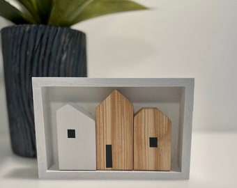 Mini Framed Nordic village