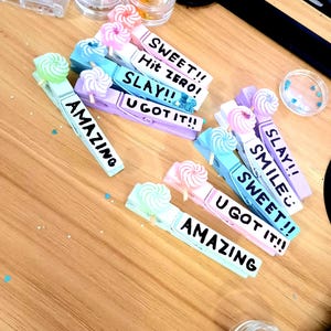 Cute cheer pins clothespins competition clothes pins all-star cheer competition sport event candy 4 cheer pins cheerleading customizable