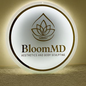 3D Custom Acryl Logo Schild, Acryl Business Schild, Business Logo Schild, Rundes Acryl Schild, Small Business Plaque