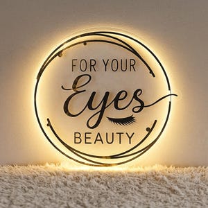 Custom Business Logo Sign - 3D Acrylic Logo Sign for Small Business | Custom Logo Design | Personalized Name Sign | Wall Decor
