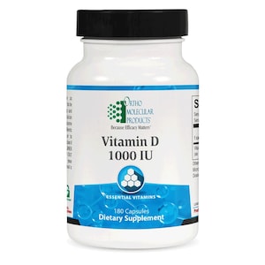 Ortho Molecular Vitamin D 1000 IU 180 Capsules Immune Support Bone Health Daily Supplement