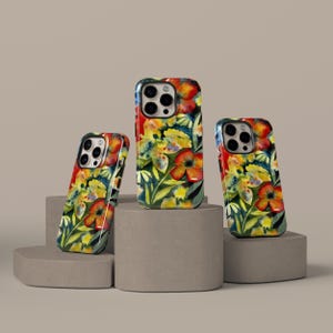 Floral Girly Phone Case, Cute Flower Design, Adrianne Lenker Phone Case, iPhone 16 15 14 13 12 11 Pro Max, Samsung S25 S24, Floral Tech Gift