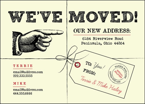 we ve moved postcards
